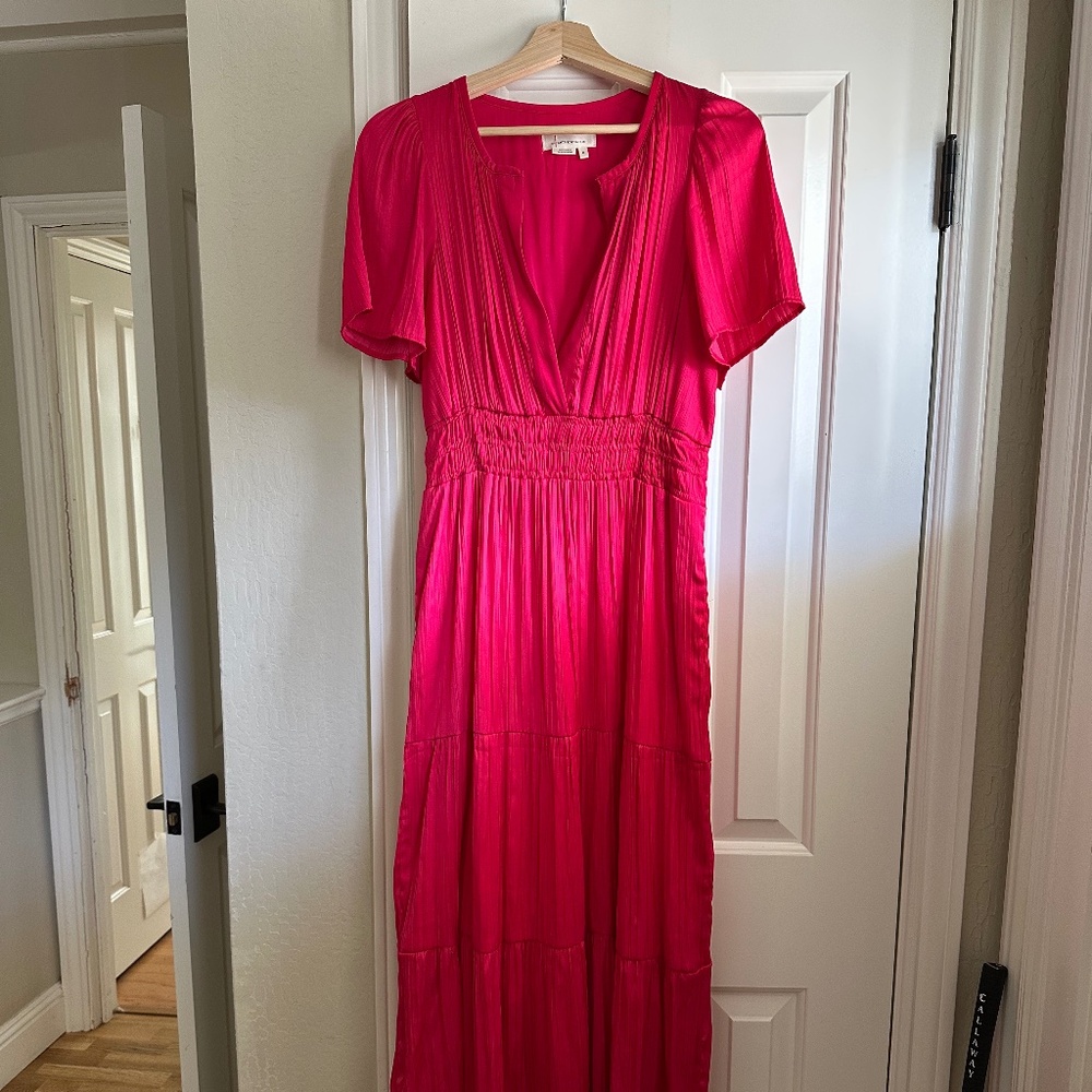 Anthropologie Somerset Maxi Dress Magenta Medium